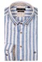 Giordano Ivy Linnen Cotton Wide Stripe Overhemd Licht Blauw