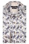 Giordano Ivy Linnen Look Abstract Circles Pattern Overhemd Navy-Multi