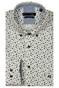 Giordano Ivy Linnen Look Allover Mini Flowers Overhemd Apple Green-Multi