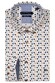Giordano Ivy Linnen Look Mini Leaves Pattern Button Down Overhemd Navy-Multi