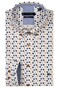 Giordano Ivy Linnen Look Mini Leaves Pattern Button Down Overhemd Navy-Multi