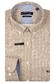 Giordano Ivy Satin Stretch Abstract Pattern Overhemd Zand