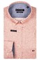 Giordano Ivy Satin Stretch Linnen Look Herringbone Overhemd Rood
