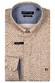 Giordano Ivy Satin Stretch Linnen Look Herringbone Overhemd Zand