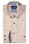 Giordano Ivy Satin Stretch Mini Floral Pattern Overhemd Bright White-Multi