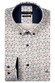 Giordano Ivy Satin Stretch Mini Graphic Pattern Overhemd Navy-Multi
