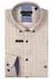 Giordano Ivy Satin Stretch Mini Graphic Pattern Overhemd Oranje-Multi