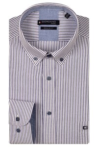 Giordano Ivy Seersucker Stripe Shirt Navy