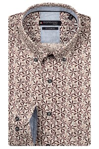 Giordano Ivy Soft Twill Fantasy Star Graphic Shirt Deep Mauve