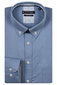 Giordano Ivy Soft Washed Twill Uni Color Button-Down Shirt Soft Blue