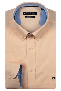 Giordano Ivy Uni Color Button Down Shirt Fine Orange