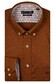 Giordano Ivy Uni Color Washed Fine Twill Contrast Pattern Overhemd Donker Goud