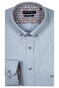 Giordano Ivy Uni Color Washed Fine Twill Contrast Pattern Overhemd Licht Blauw