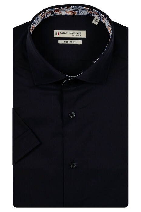 Giordano Lago Semi Cutaway Two-Ply Fine Twill Cotton Blend Overhemd Navy