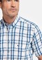 Giordano League Button Down Cotton Linnen Check Overhemd Navy-Multi