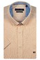 Giordano League Button-Down Solid Hemp Yarn Fabric Shirt Fine Orange
