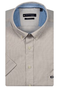 Giordano League Button-Down Solid Hemp Yarn Fabric Shirt Kitt