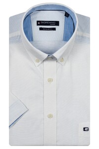 Giordano League Button-Down Solid Hemp Yarn Fabric Shirt White