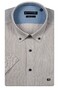 Giordano League Button-Down Washed Linnen Fine Stripe Overhemd Zand