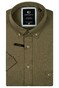 Giordano League Soft Liquid Cotton Jersey Short Sleeve Button-Down Overhemd Appel