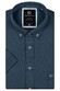 Giordano League Soft Liquid Cotton Jersey Short Sleeve Button-Down Overhemd Denim Blue
