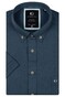 Giordano League Soft Liquid Cotton Jersey Short Sleeve Button-Down Overhemd Denim Blue