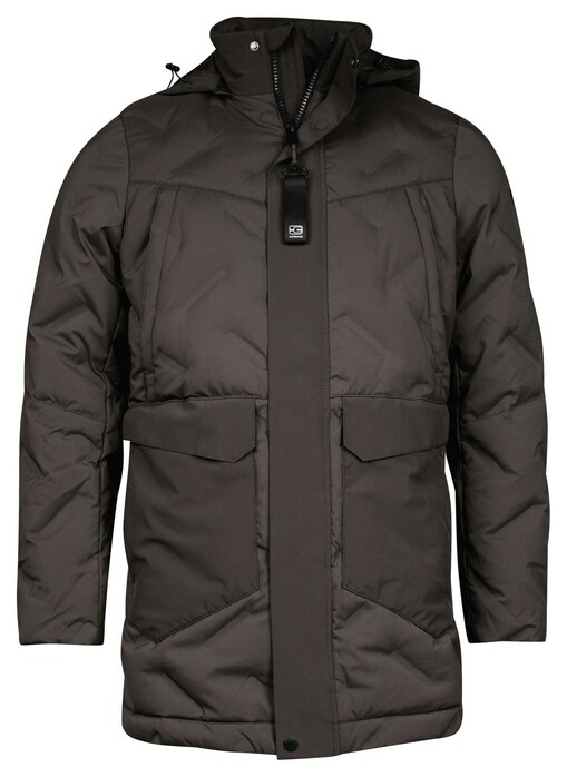 Giordano Leo Technical Jacket Laser Fused Real Down Moss