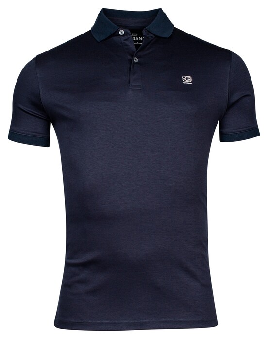 Giordano Lino Liquid Cotton Short Sleeve Polo Navy