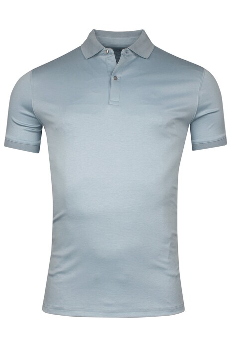 Giordano Lino Liquid Cotton Short Sleeve Polo Pastel Blauw