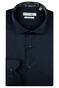 Giordano Locarno Semi Cutaway Libery Fabric Contrast Two-Ply Plain Twill Shirt Navy
