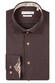 Giordano Locarno Semi Cutaway Two-Ply Plain Twill Overhemd Donker Bruin