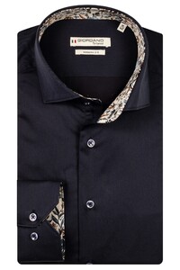 Giordano Locarno Semi Cutaway Two-Ply Plain Twill Overhemd Navy