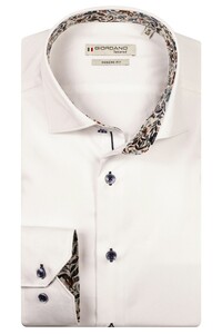 Giordano Locarno Semi Cutaway Two-Ply Plain Twill Overhemd Optical White