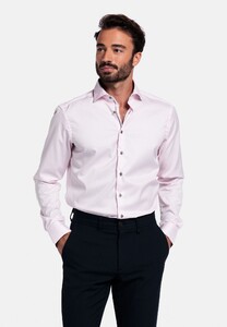 Giordano Locarno Semi Cutaway Two-Ply Plain Twill Overhemd Roze