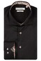 Giordano Locarno Semi Cutaway Two-Ply Plain Twill Overhemd Zwart