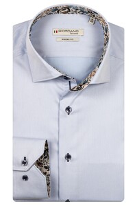 Giordano Locarno Semi Cutaway Two-Ply Plain Twill Shirt Soft Blue