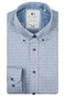 Giordano Loretto Allover Mini Squares Satin Stretch Overhemd Navy