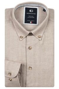 Giordano Loretto Button Down Herringbone Overhemd Kitt