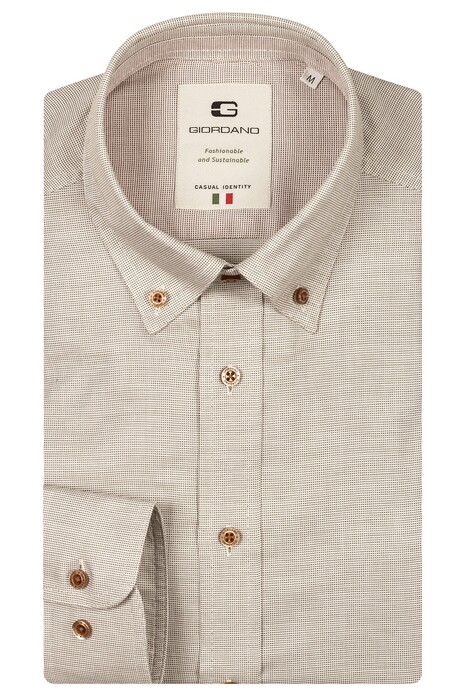 Giordano Loretto Button Down Luxury Pinpoint Dobby Overhemd Pastel Groen