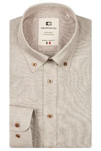Giordano Loretto Button Down Luxury Pinpoint Dobby Shirt Pastel Green