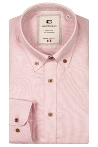 Giordano Loretto Button Down Luxury Pinpoint Dobby Shirt Pink