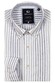 Giordano Loretto Cotton Linnen Stripe Button-Down Overhemd Licht Blauw