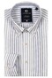 Giordano Loretto Cotton Linnen Stripe Button-Down Overhemd Licht Blauw