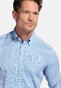 Giordano Loretto Plain Dobby Texture Button Down Two-Ply Cotton Shirt Bright Cobalt