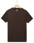 Giordano Luca Uni Color Luxury Soft Supima Liquid Cotton T-Shirt Donker Bruin