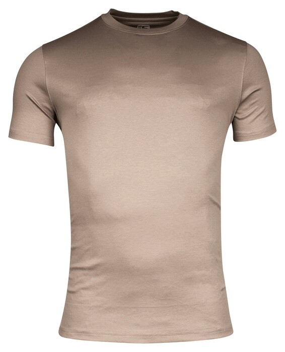 Giordano Luca Uni Color Soft Liquid Cotton Crew Neck T-Shirt Licht Beige
