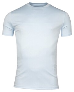 Giordano Luca Uni Color Soft Liquid Cotton Crew Neck T-Shirt Light Blue