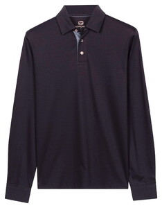 Giordano Luke Long Sleeve Solid Color Liquid Cotton Poloshirt Navy