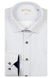 Giordano Maggiore Abstract Graphic Star Circle Pattern Overhemd Blauw