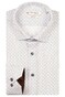 Giordano Maggiore Abstract Graphic Star Circle Pattern Shirt Dark Brown Melange
